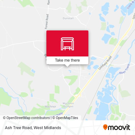 Ash Tree Road map
