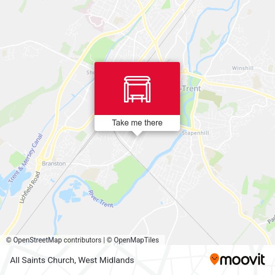 All Saints Church map