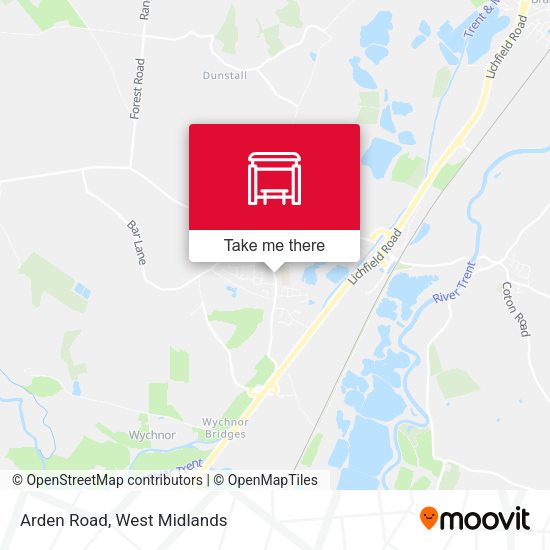 Arden Road map