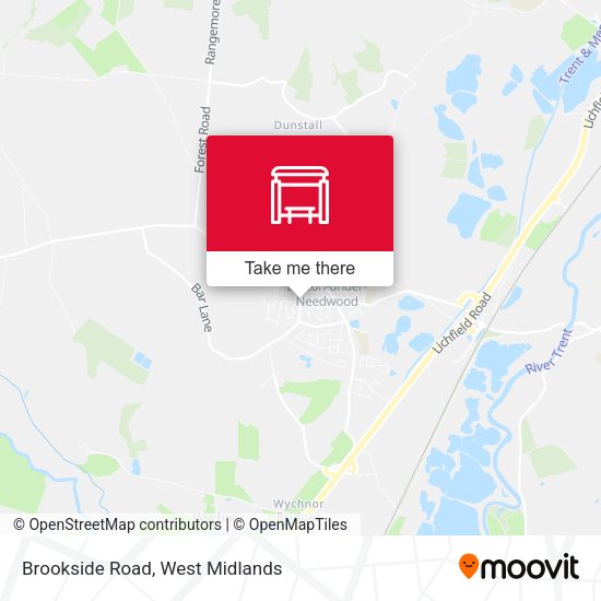 Brookside Road map