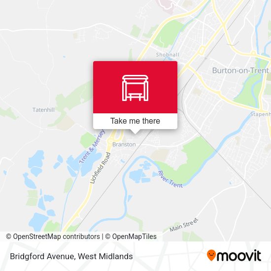 Bridgford Avenue map