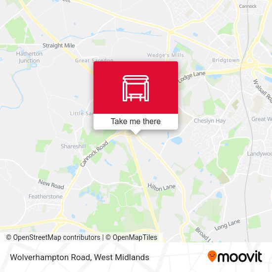 Wolverhampton Road map