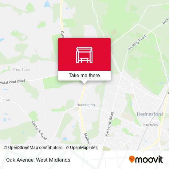 Oak Avenue map