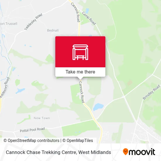 Cannock Chase Trekking Centre map