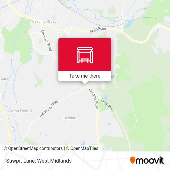 Sawpit Lane map