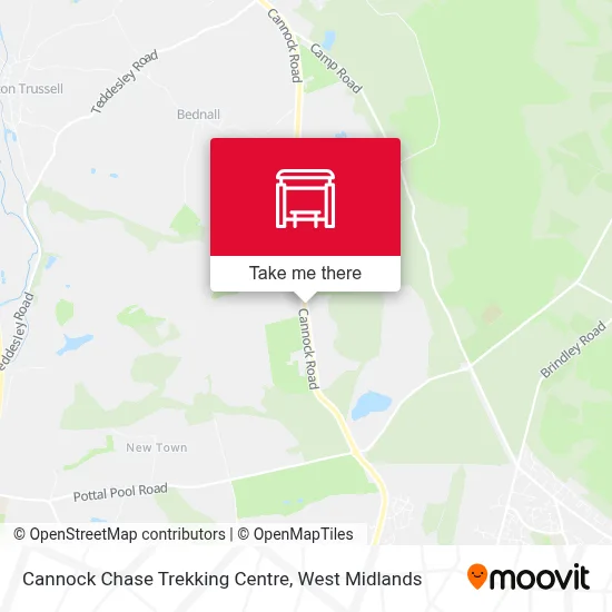Cannock Chase Trekking Centre map