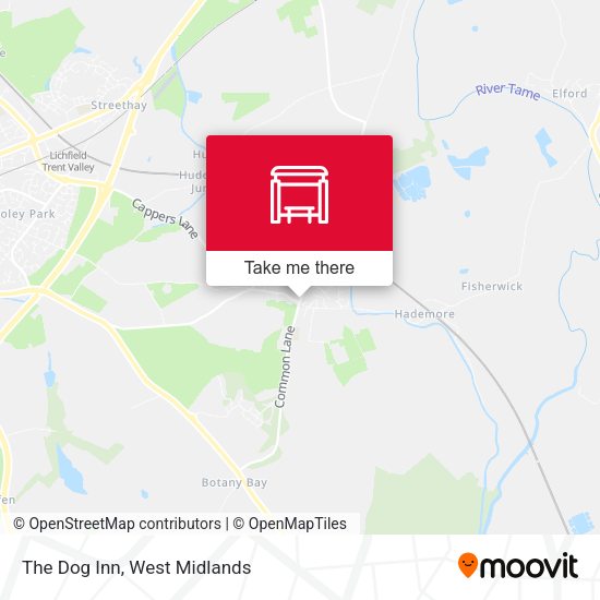 The Dog Inn map