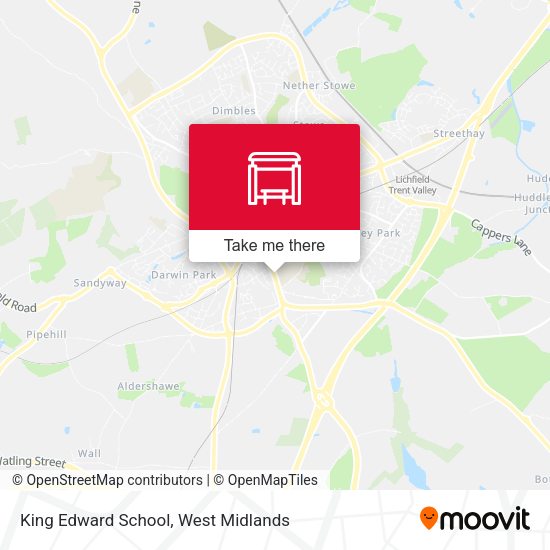 King Edward School map
