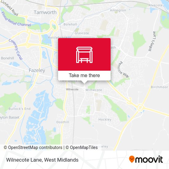 Wilnecote Lane map
