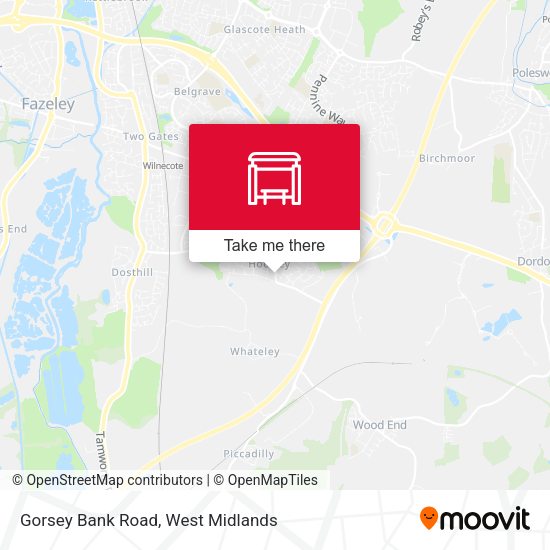 Gorsey Bank Road map