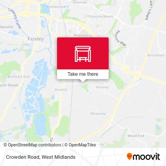 Crowden Road map
