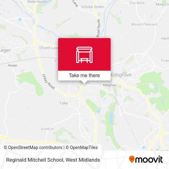 Reginald Mitchell School map