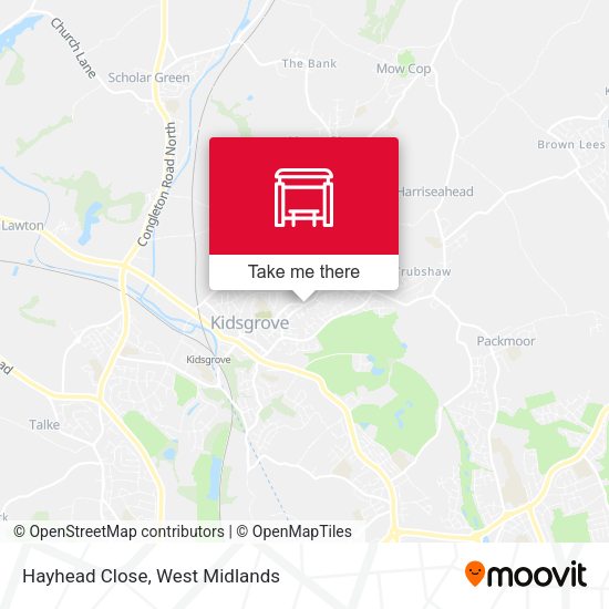 Hayhead Close map