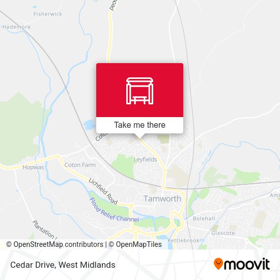 Cedar Drive map