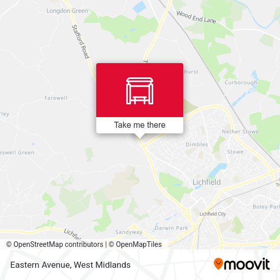 Eastern Avenue map