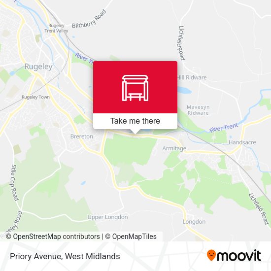 Priory Avenue map