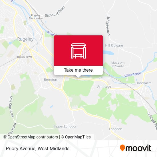 Priory Avenue map