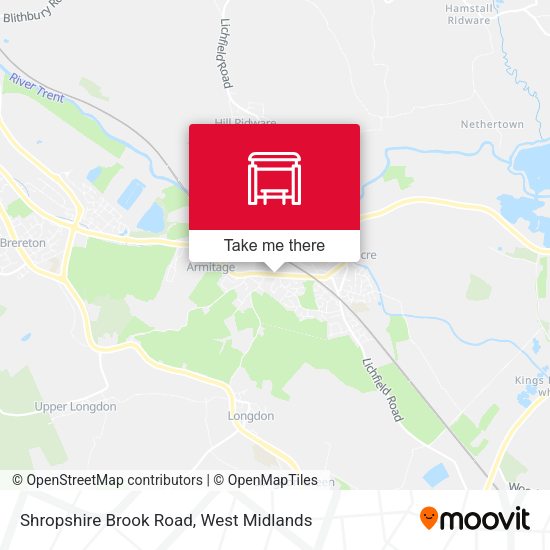 Shropshire Brook Road map