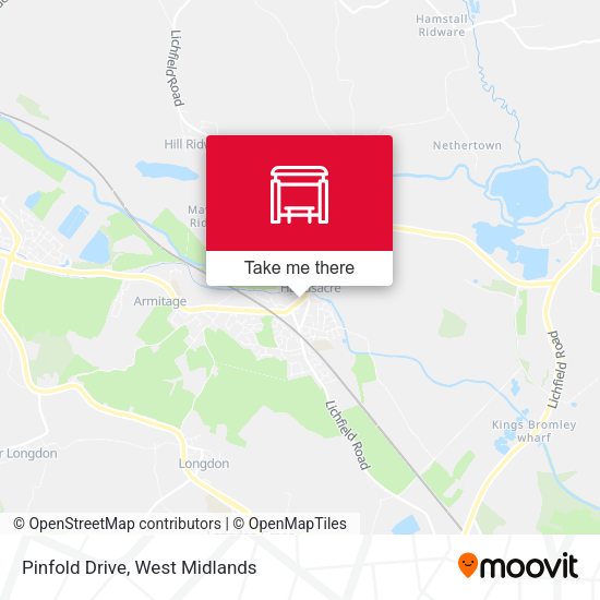 Pinfold Drive map