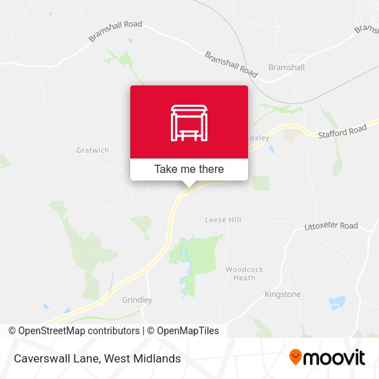 Caverswall Lane map