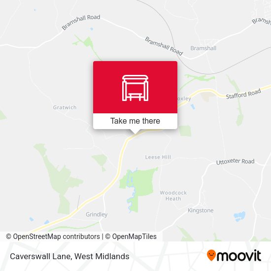Caverswall Lane map