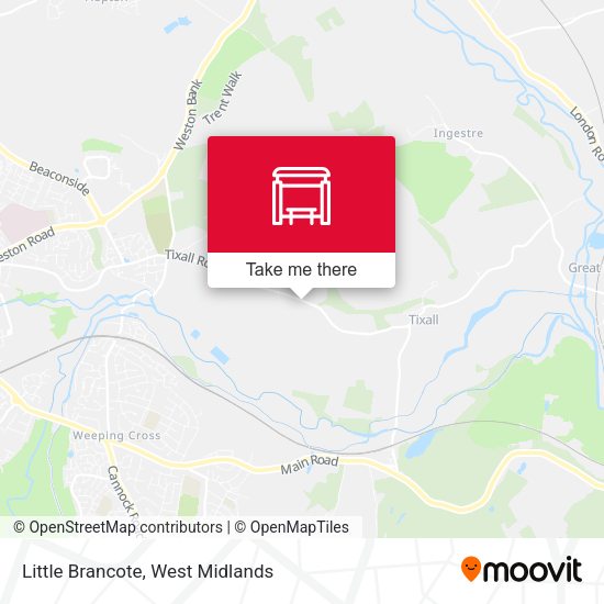 Little Brancote map