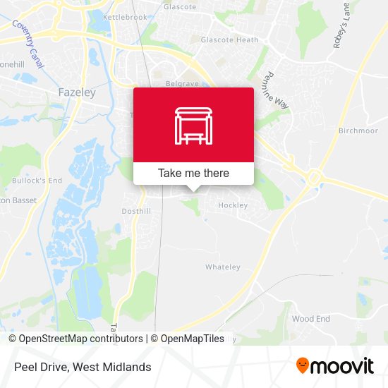 Peel Drive map