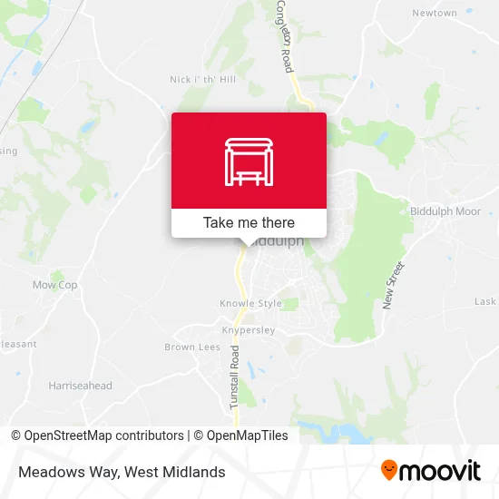 Meadows Way map