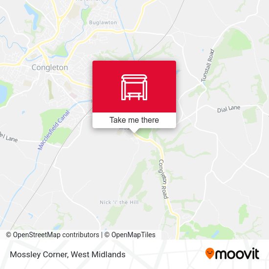Mossley Corner map