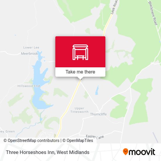 Three Horseshoes Inn map