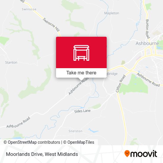 Moorlands Drive map