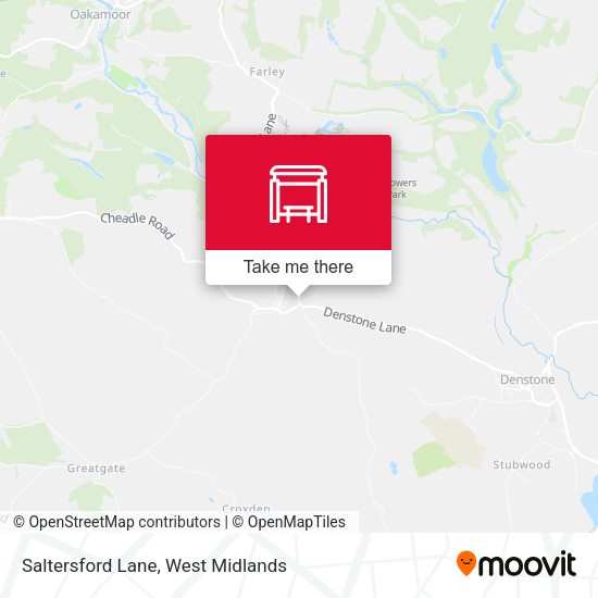 Saltersford Lane map