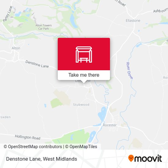 Denstone Lane map