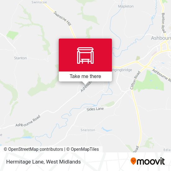Hermitage Lane map
