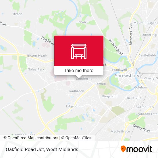 Oakfield Road Jct map