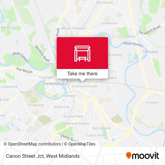 Canon Street Jct map
