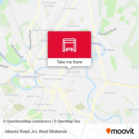 Abbots Road Jct map