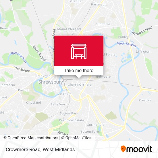 Crowmere Road map