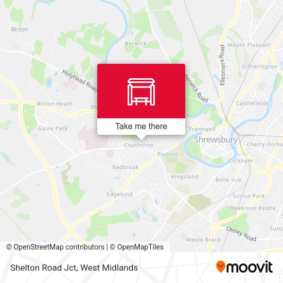 Shelton Road Jct map