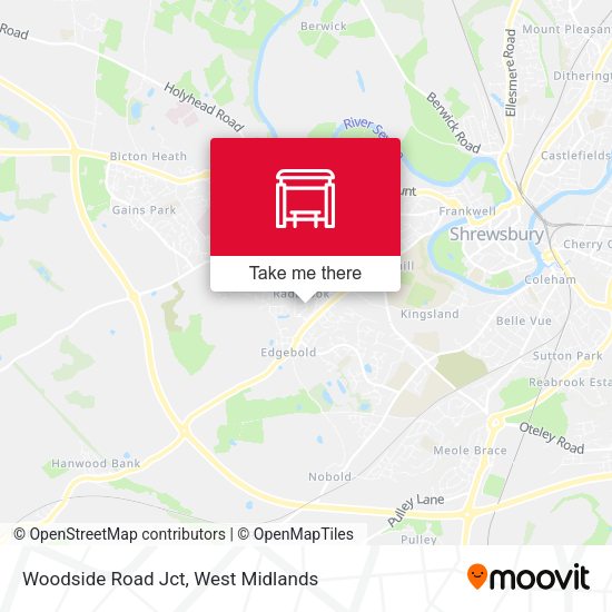 Woodside Road Jct map