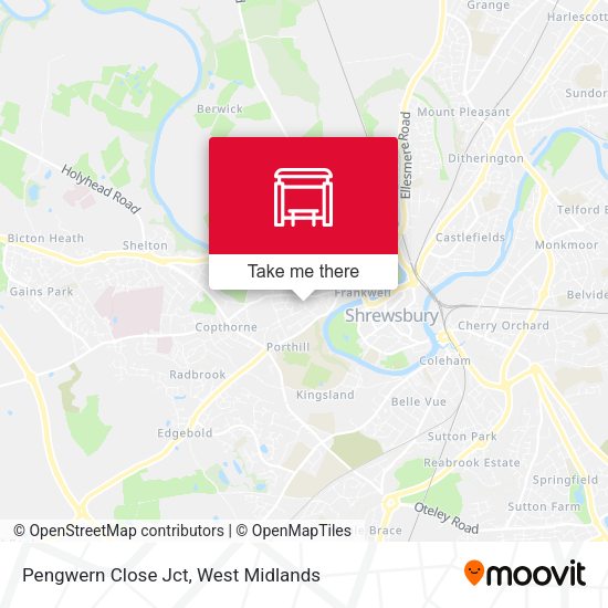 Pengwern Close Jct map