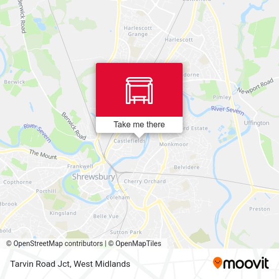 Tarvin Road Jct map