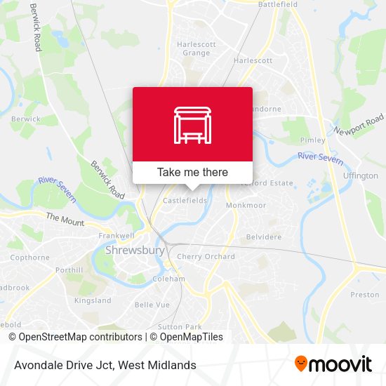 Avondale Drive Jct map
