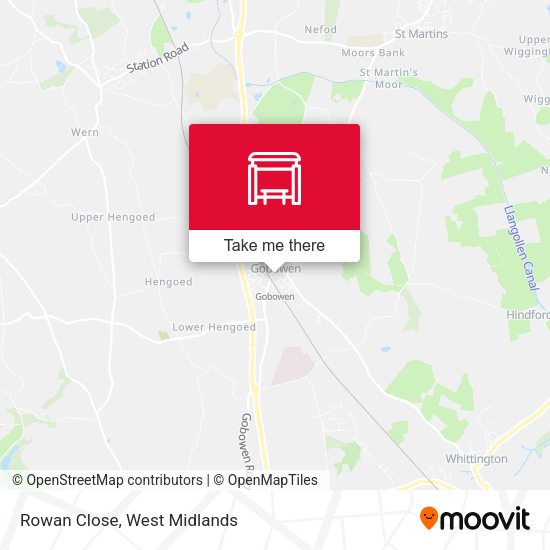 Rowan Close map