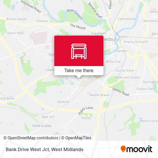 Bank Drive West Jct map