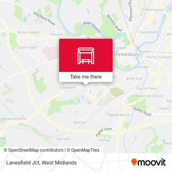Lanesfield Jct map