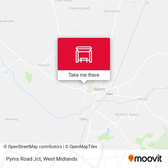 Pyms Road Jct map