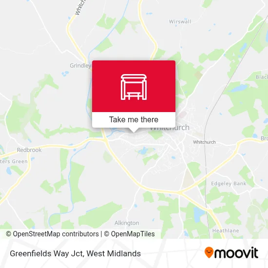 Greenfields Way Jct map