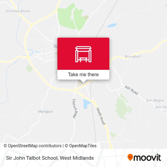 Sir John Talbot School map