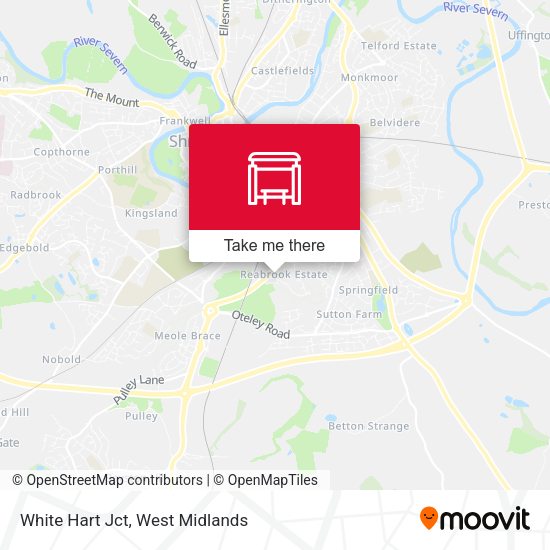 White Hart Jct map